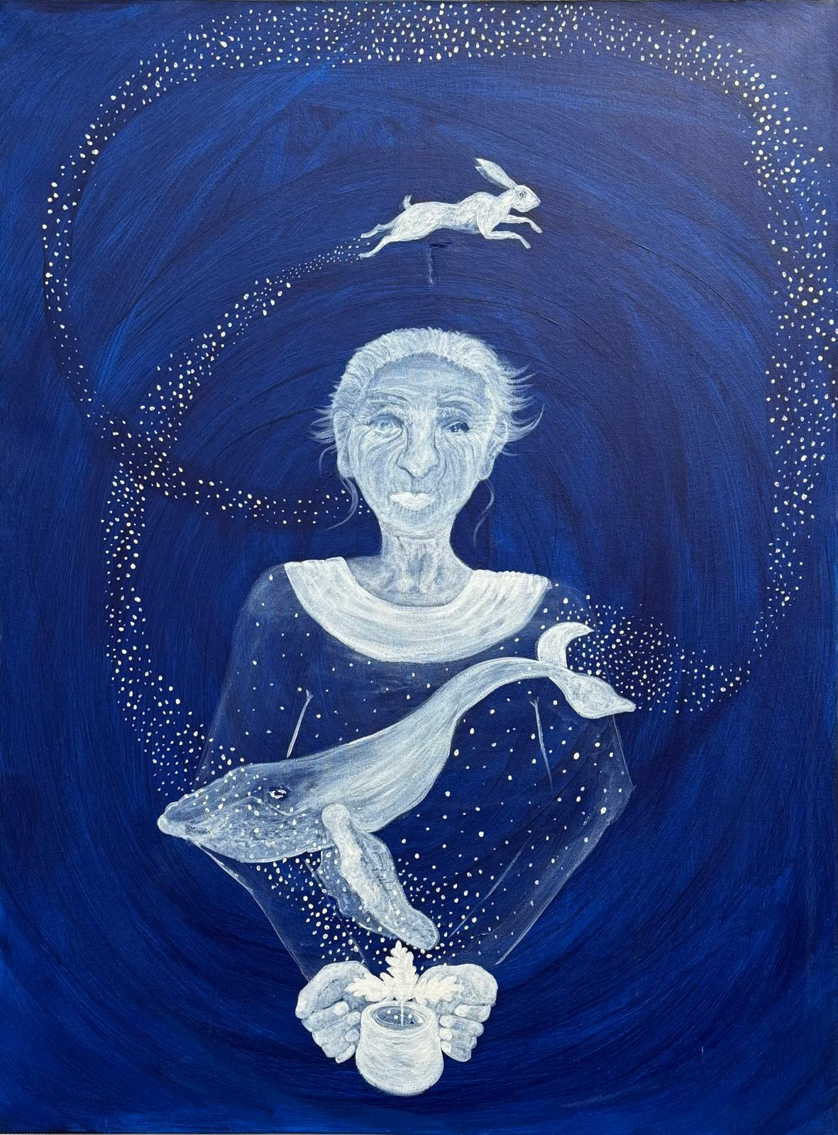 The Irish Grandmother, Callieach, Art by Irish Artist and Poet Sandra Nelson, Author of Grandmothers Wisdom